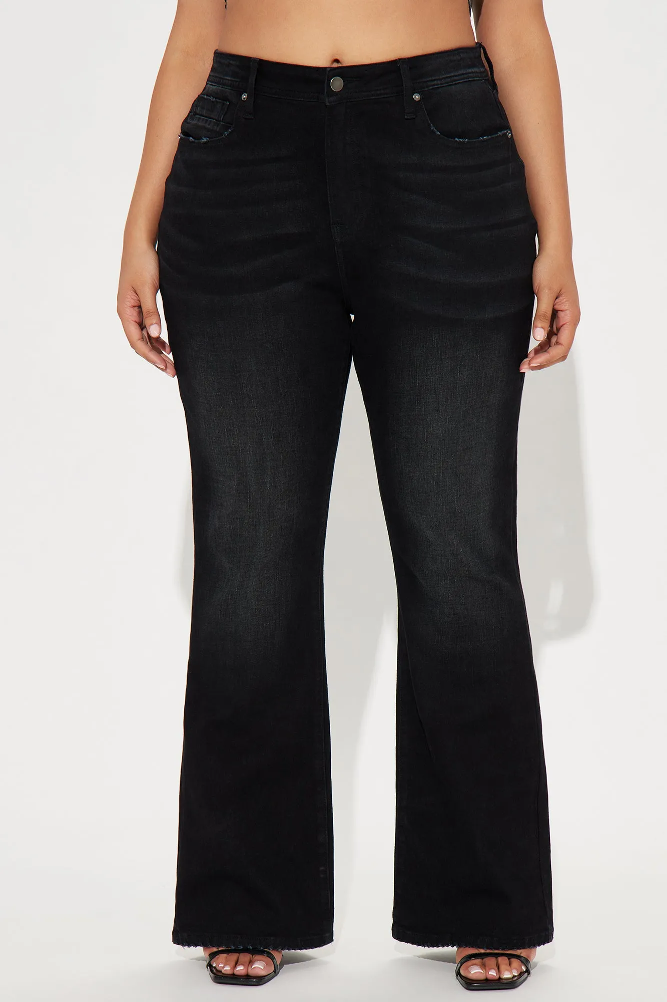 Selene Stretch Straight Leg Jeans - Black