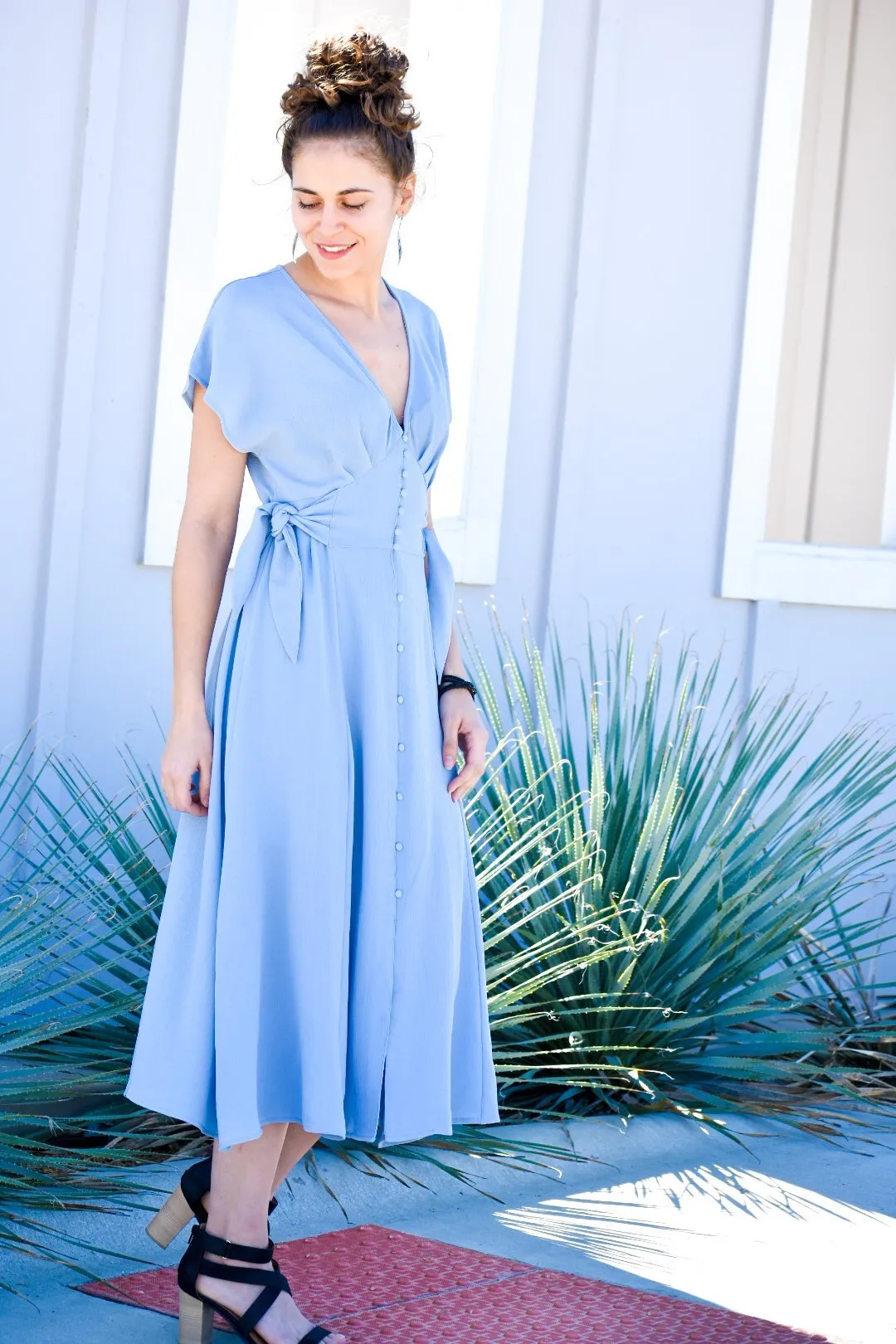 Standing In The Sun Light Blue Maxi Dress