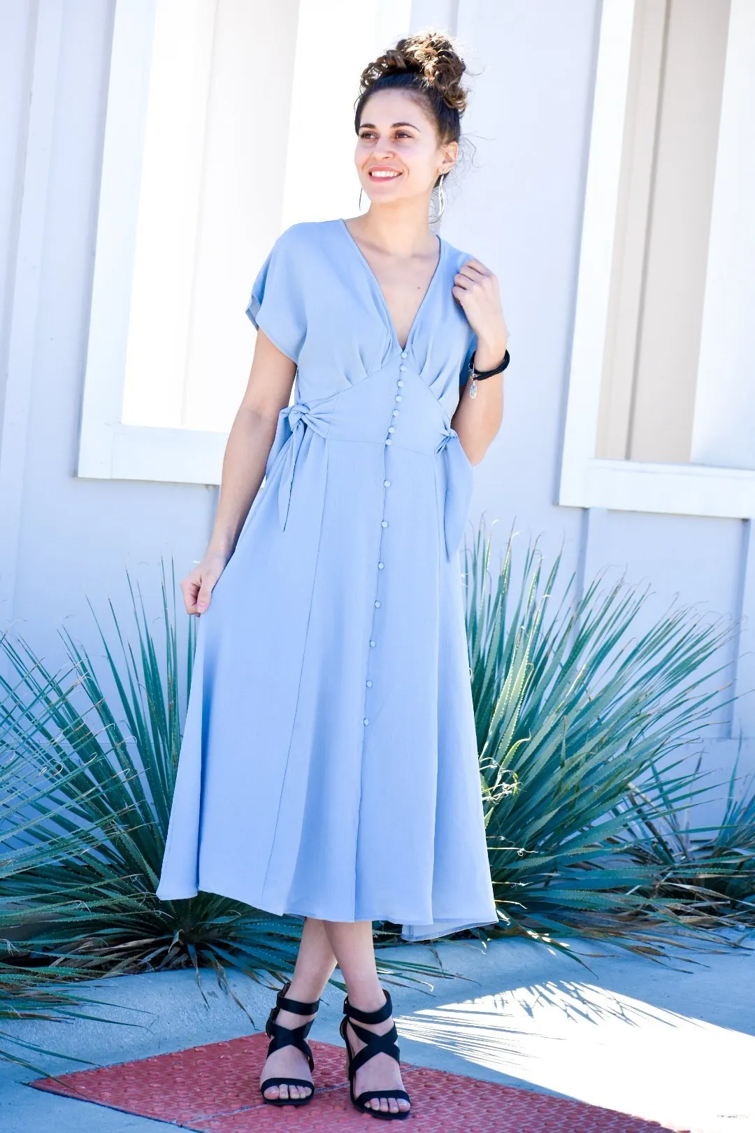 Standing In The Sun Light Blue Maxi Dress