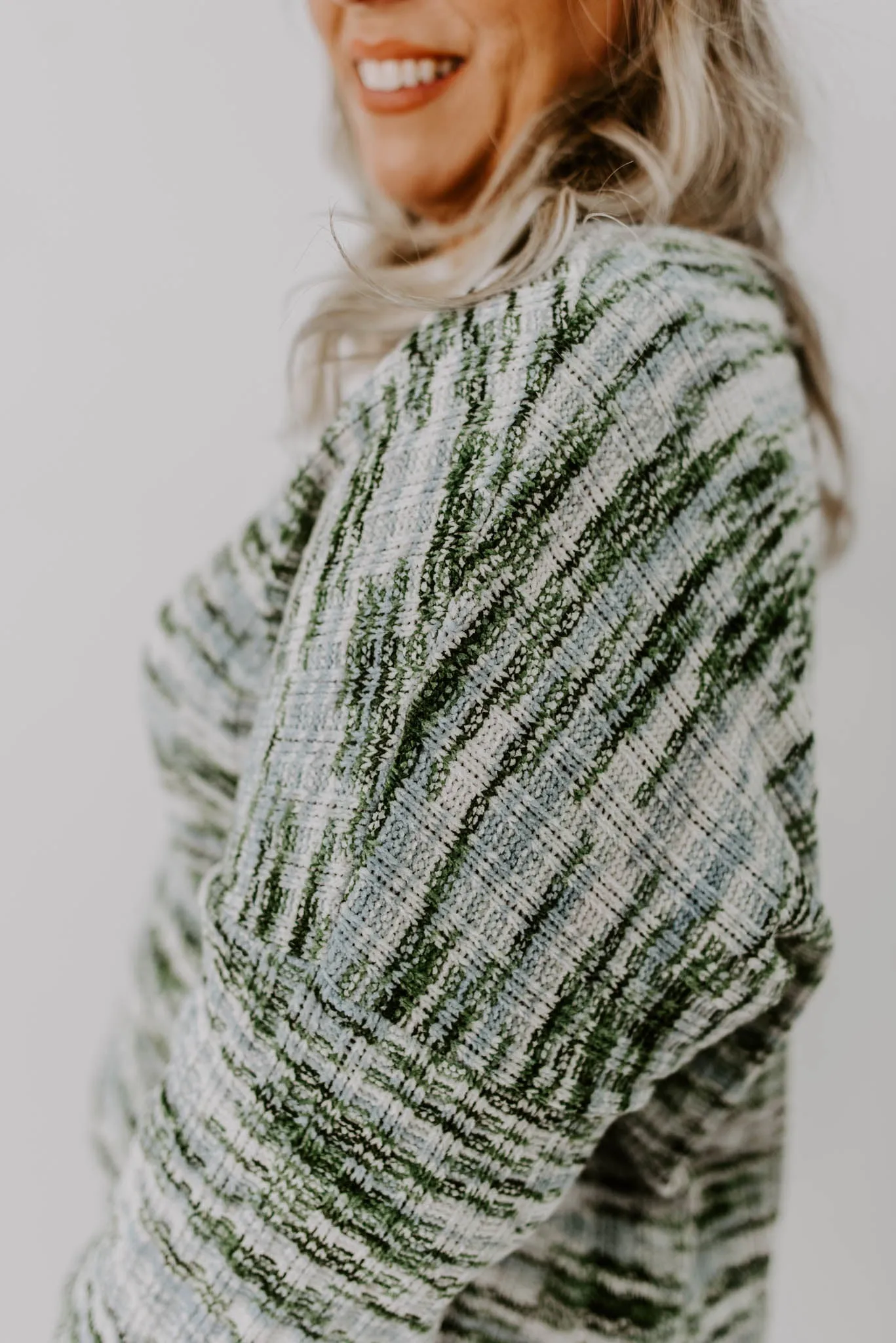 The Way It Is Curvy Reverse Stitch Sweater