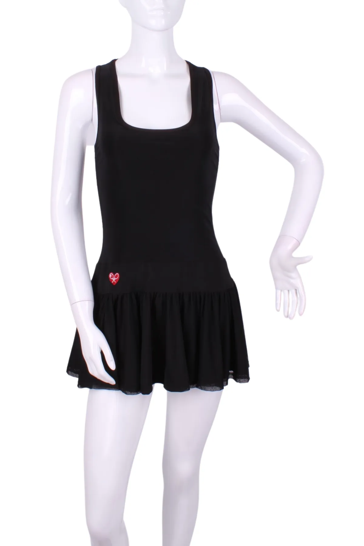 V1 Black Sandra Dee Court To Cocktails Tennis Dress