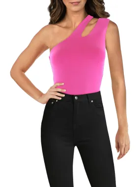 Womens One-Shoulder Cut-Out Bodysuit