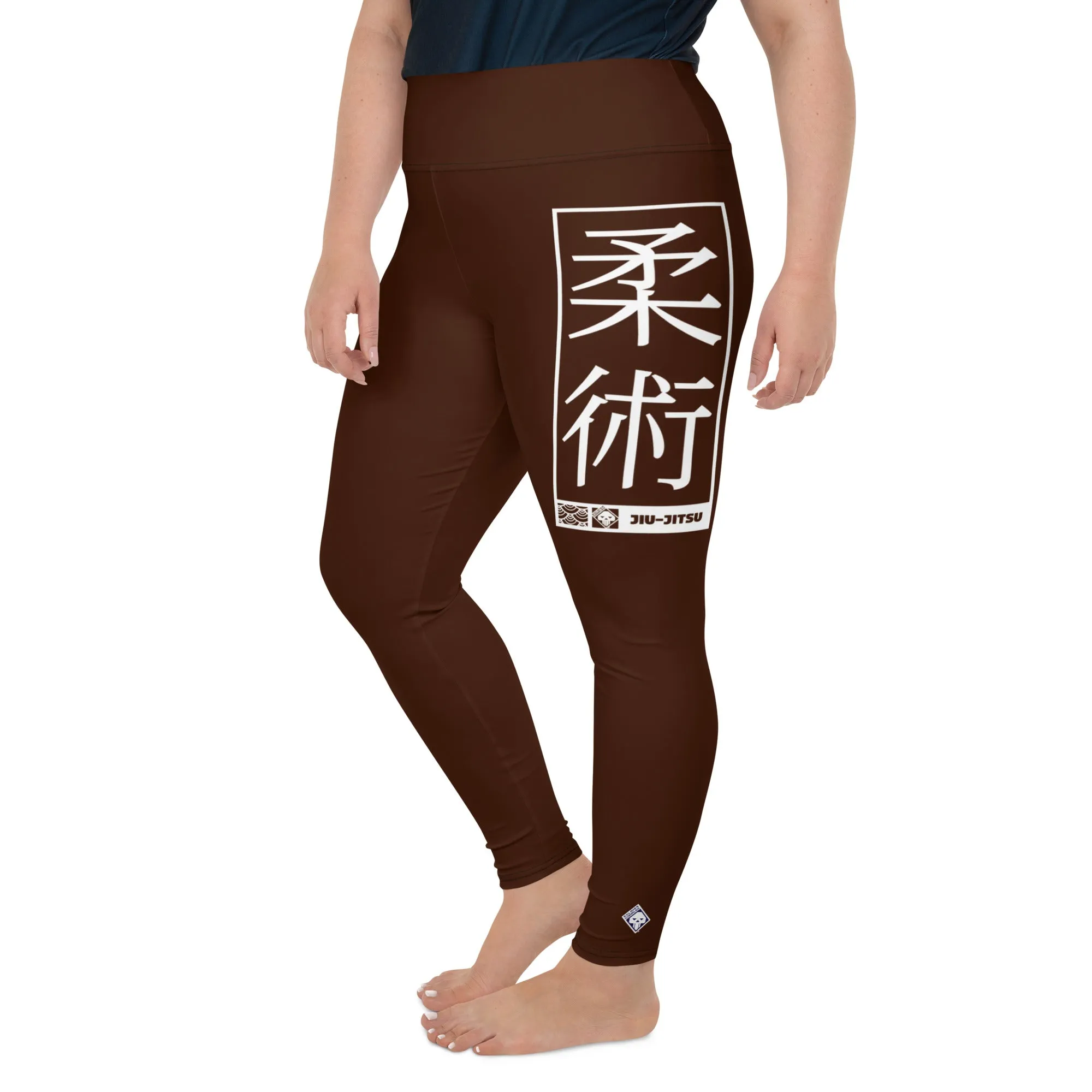 Women's Plus Size Yoga Pants Workout Leggings For Jiu Jitsu 006 - Chocolate