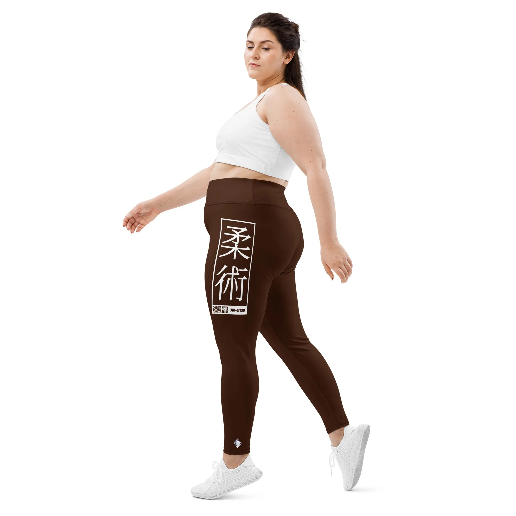 Women's Plus Size Yoga Pants Workout Leggings For Jiu Jitsu 006 - Chocolate