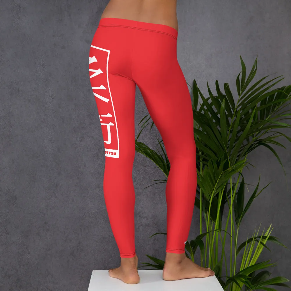 Women's Yoga Pants Workout Leggings For Jiu Jitsu 001 - Scarlet