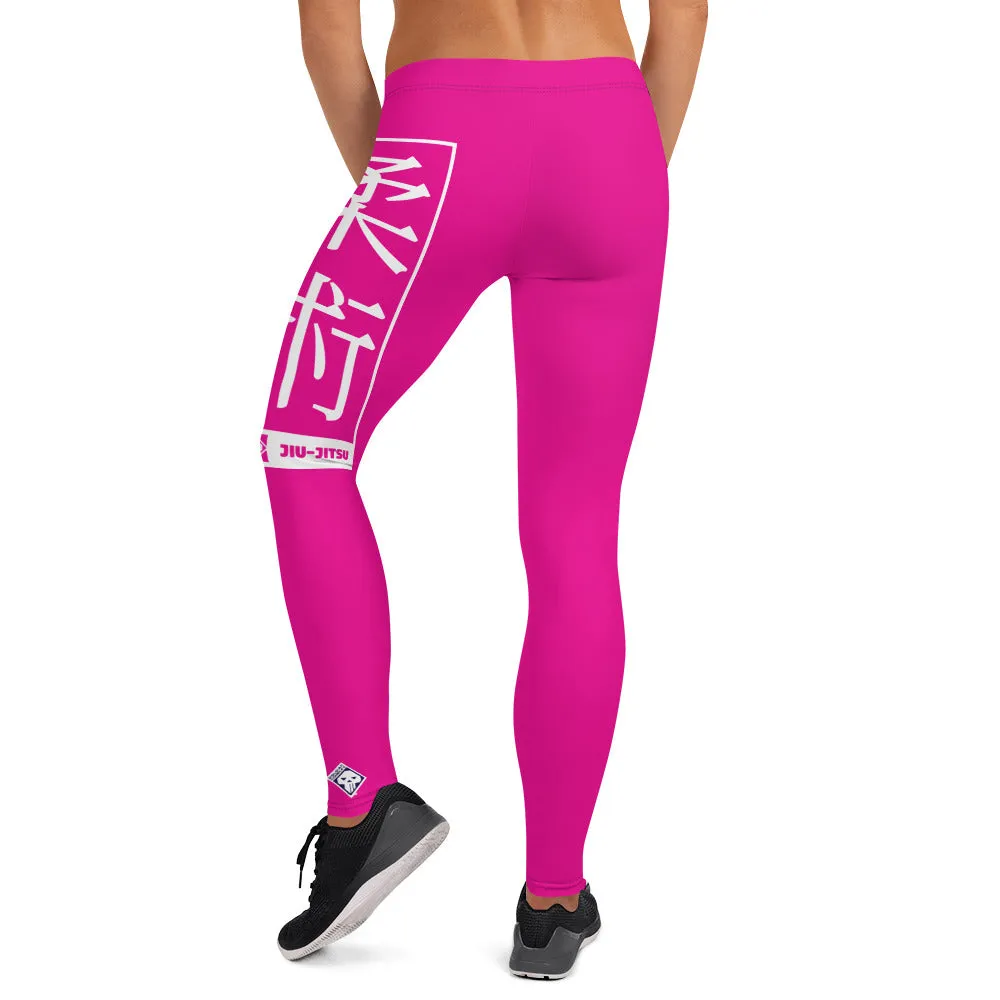 Women's Yoga Pants Workout Leggings For Jiu Jitsu 003 - Hollywood Cerise