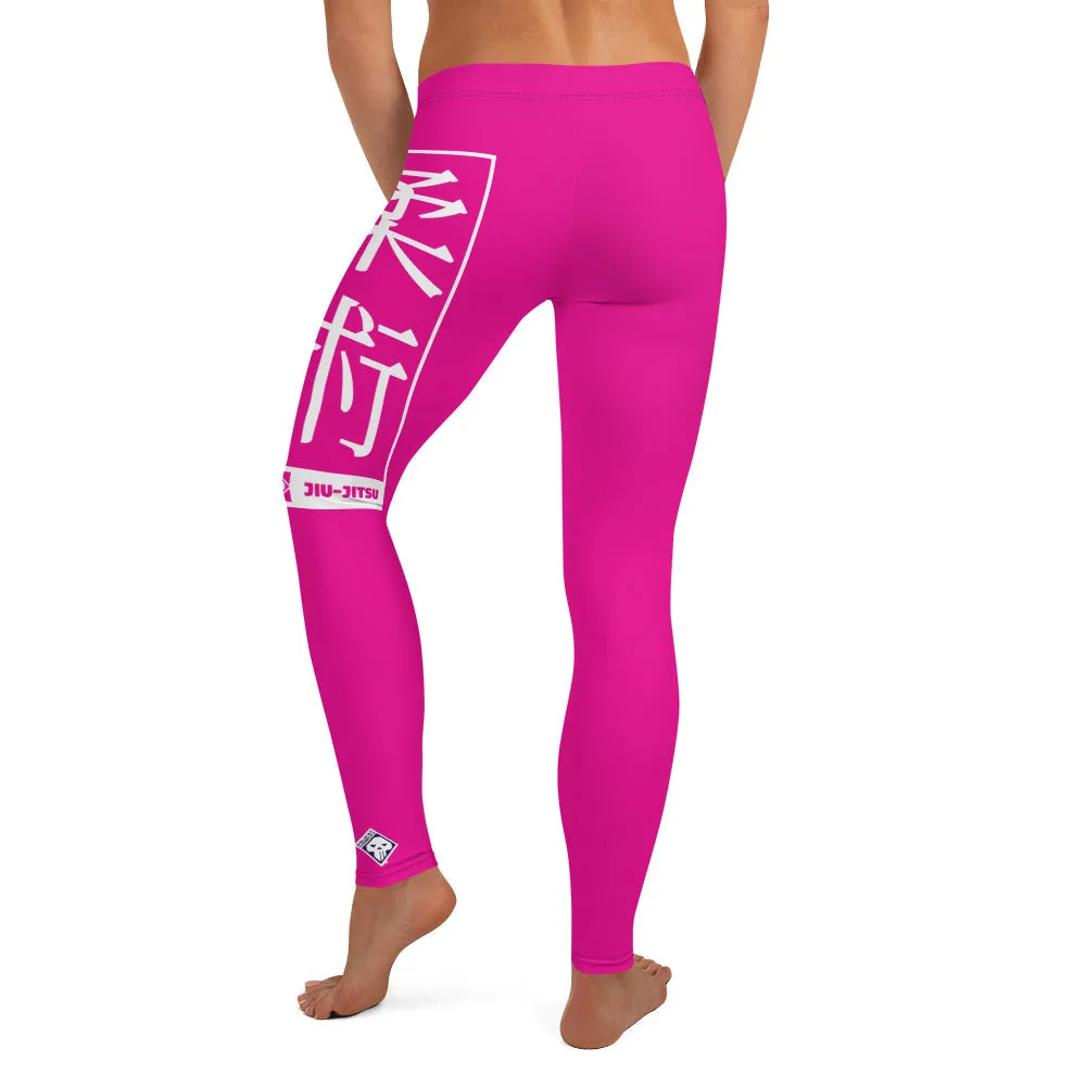 Women's Yoga Pants Workout Leggings For Jiu Jitsu 003 - Hollywood Cerise