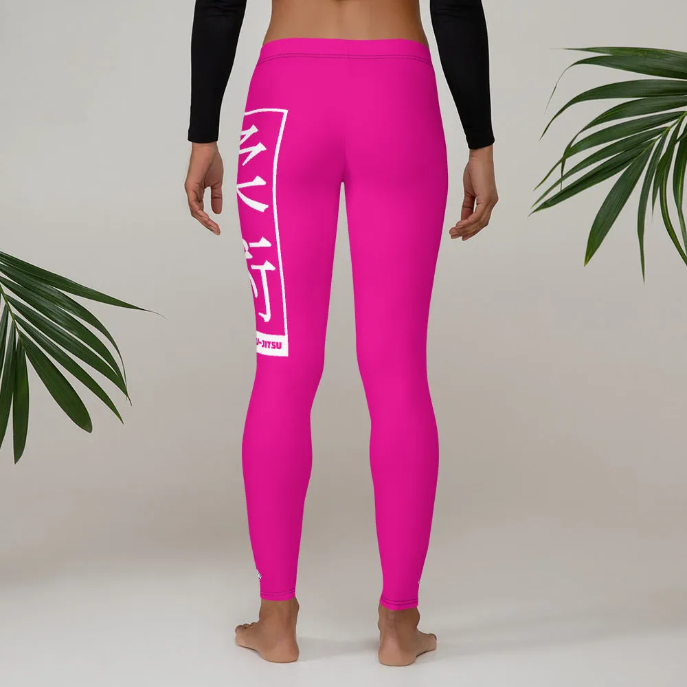 Women's Yoga Pants Workout Leggings For Jiu Jitsu 003 - Hollywood Cerise