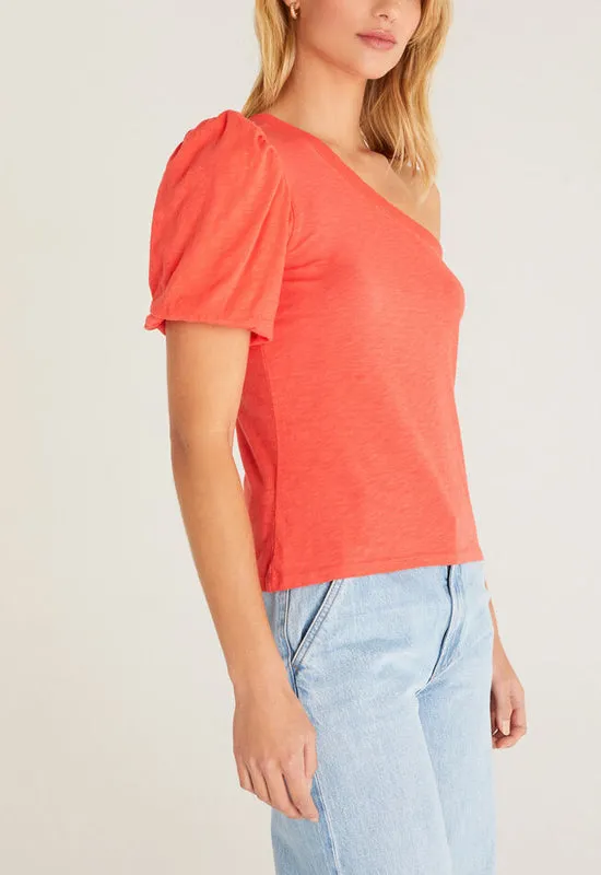 Z Supply - Penelope One Shoulder Top Firecracker