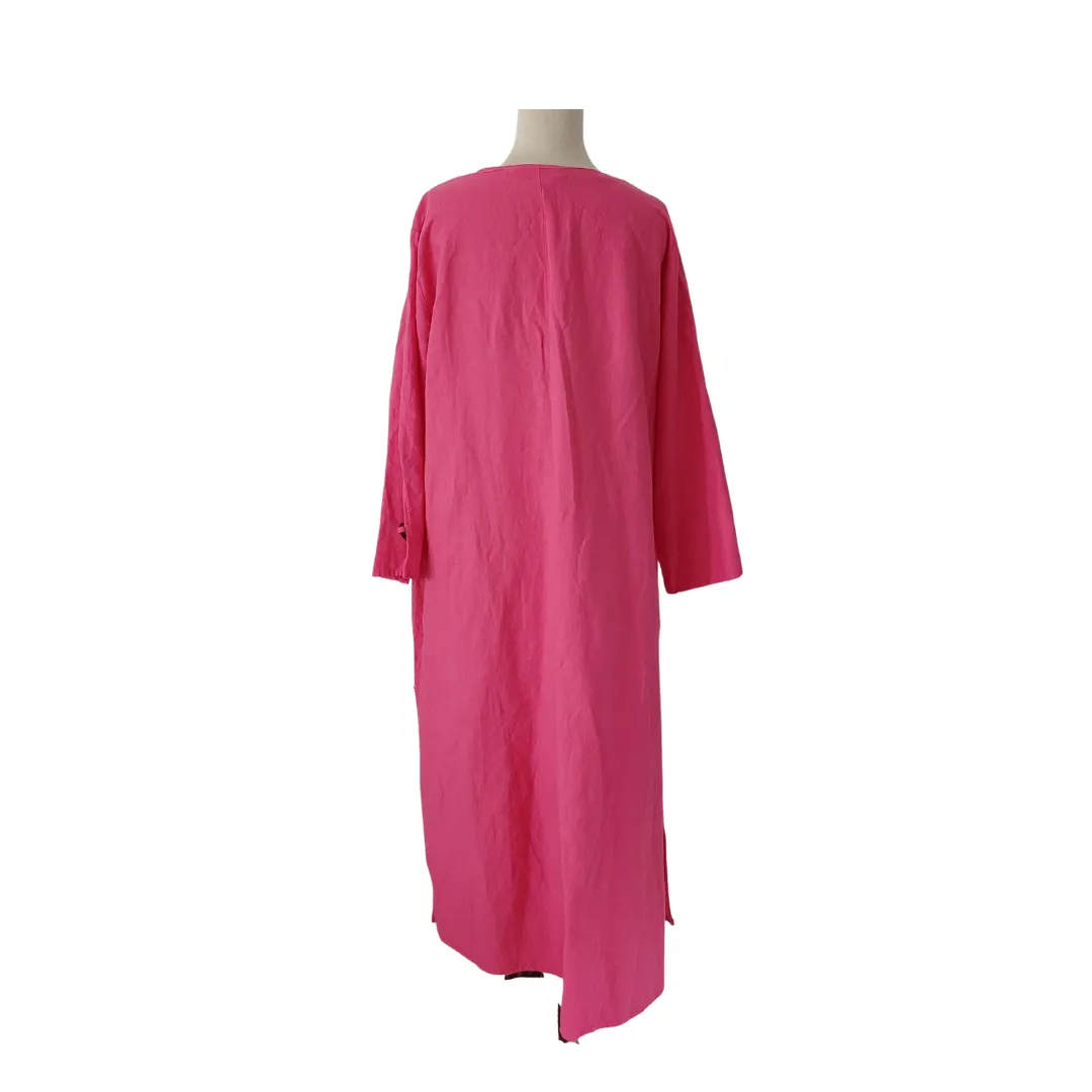 ZARA Bright Pink Long Tunic Dress | Gently Used |